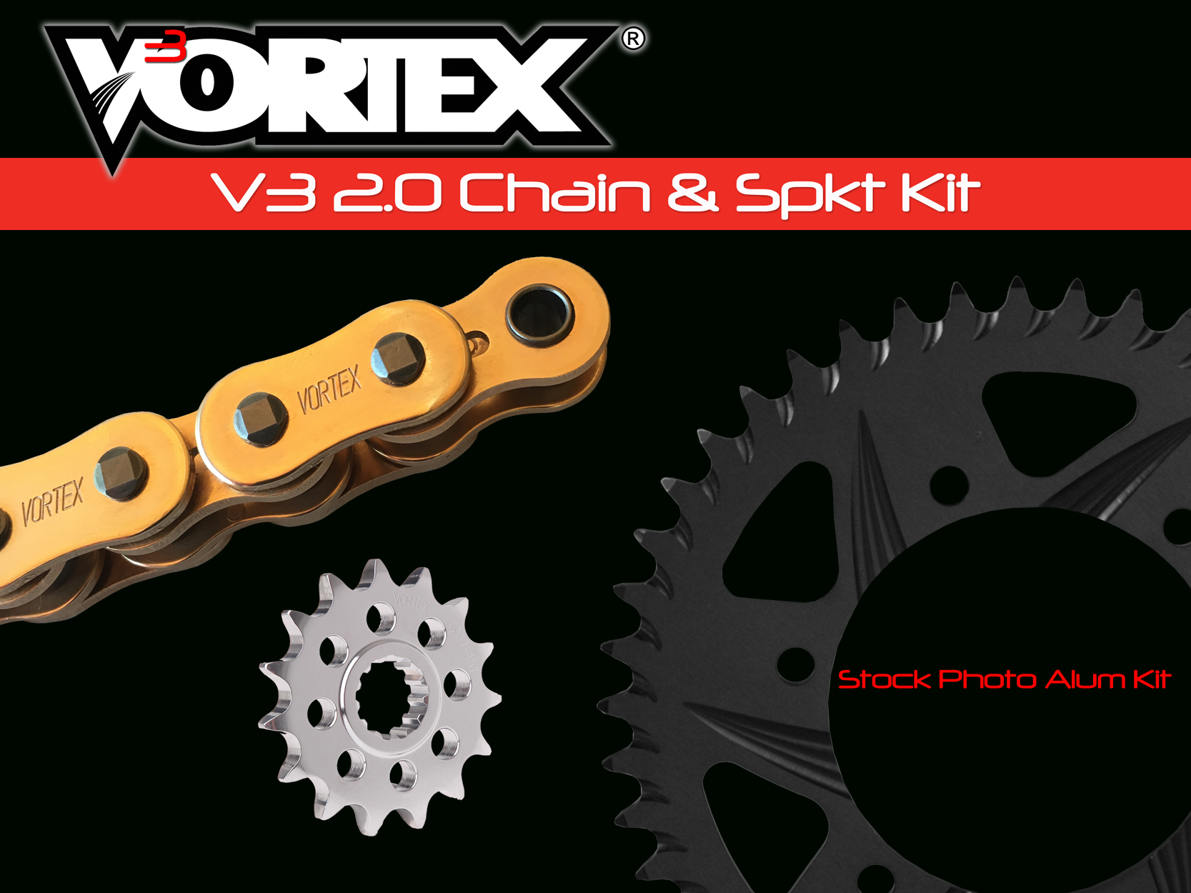 V3 2.0 Gold Chain Alum Kits – Vortex Racing
